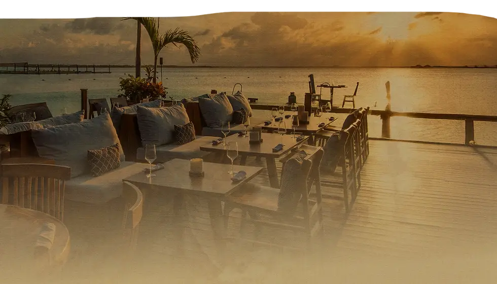 restaurante Tora Cancún con vista a la laguna Nichupté