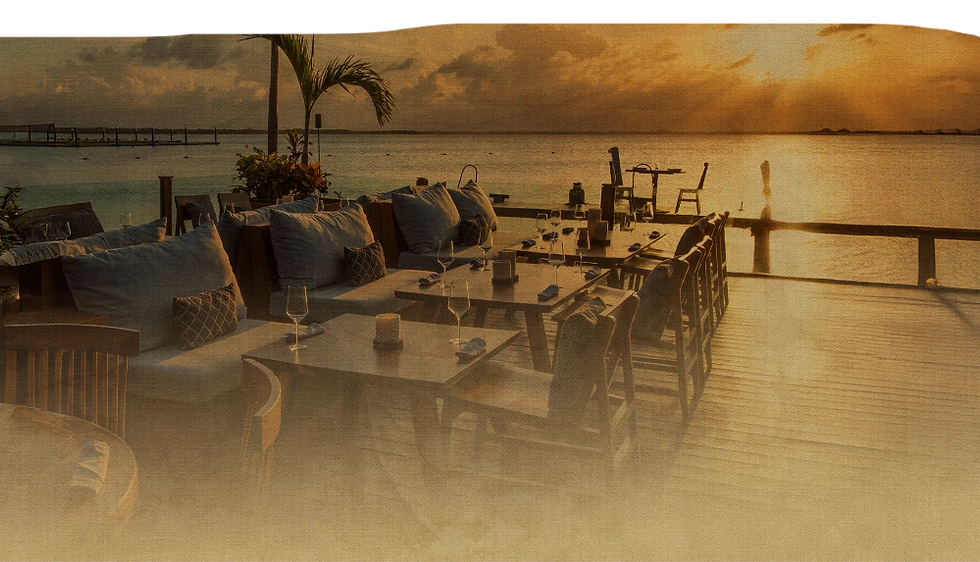 Japanese restaurant with lagoon view in Cancun